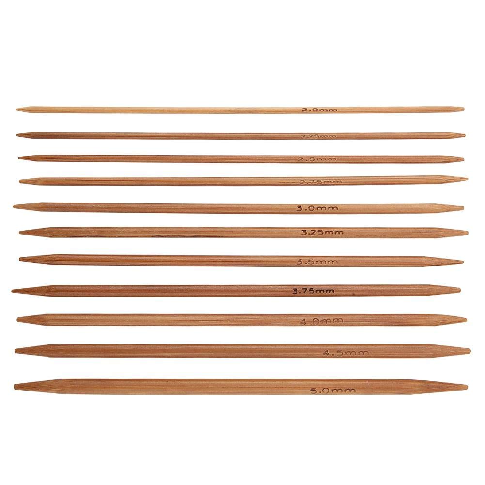 Aiguilles à Tricoter à Double Pointe En Bambou DPN 5 11 Tailles, 6, 7