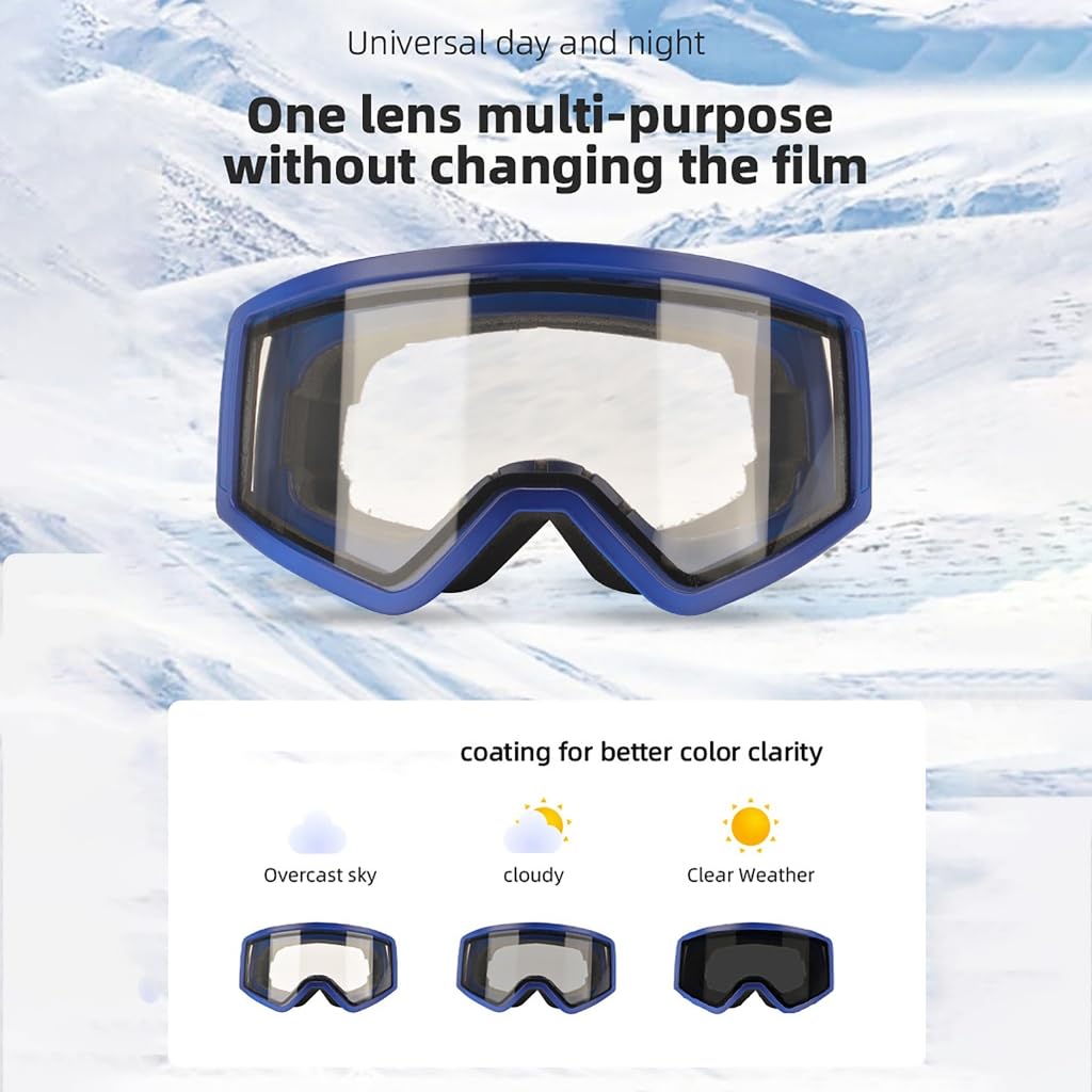 Lunettes de ski pour enfants photochromiques lunettes de neige coupe-vent lunettes de snowboard