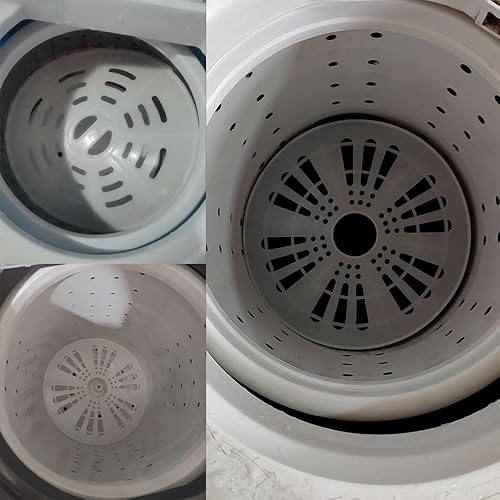 Miniatura 5 de Paquete de 3 cubiertas portátiles para lavadora giratoria, tapa de plástico, pantalla de disco para lavadora portátil, doble tina, mini lavadora y