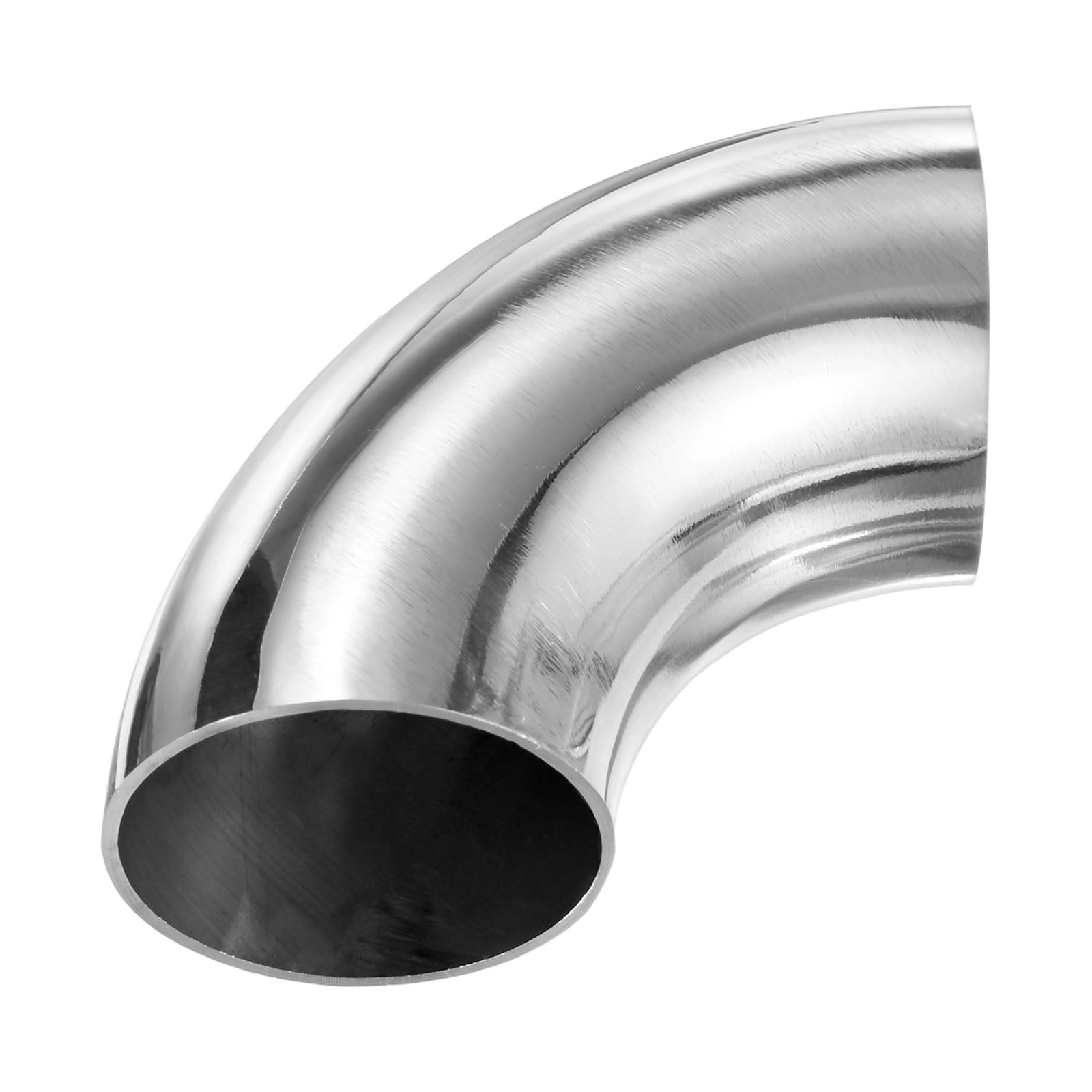 M METERXITY 2-Pack OD 1.8 Inch 90 Degree Mandrel Bend Elbow, Thicken 1.5 mm 304 Stainless Steel Exhaust Elbow Pipe for Car Modified Exhaust System,