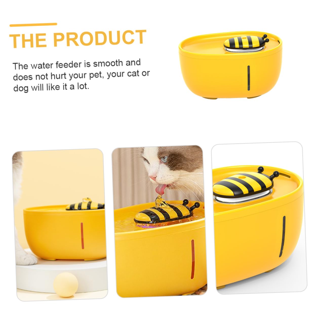 ifundom Distributore d Acqua per Animali Domestici Acqua Ciclo Automatico per Gatti e Cani Forniture per Api