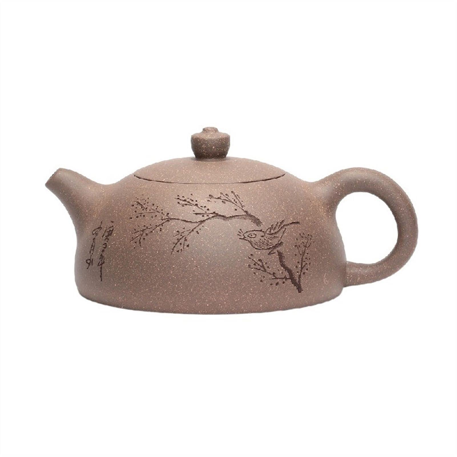 Teekanne 22 0ml Lila Sandkalte Teekanne Dahongpao Tee -Set Reisen x kleiner tragbarer handgefertigter Topflochfilter Teekocher
