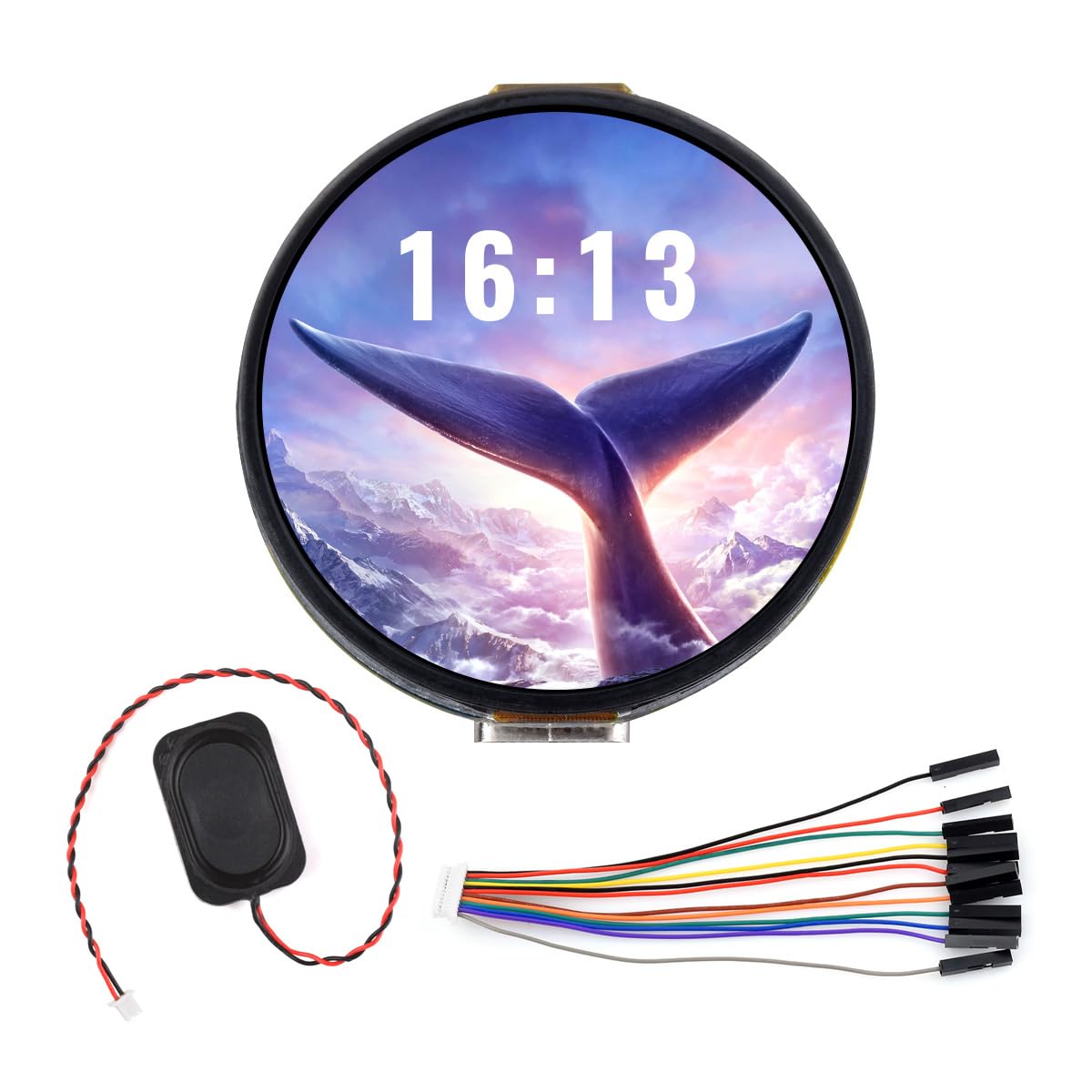 Waveshare ESP32-S3 1.32inch AMOLED Round Touch Display Development Board, 466x466 Pixels, QSPI Interface, Supports Wi-Fi and BT 5