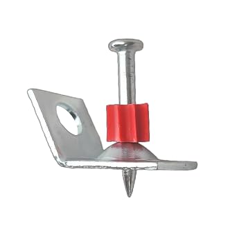 Standard 1" Powder Actuated Fasteners with 45Ceiling Angle Clip, PDAC120-32F10, 100pcs/pack