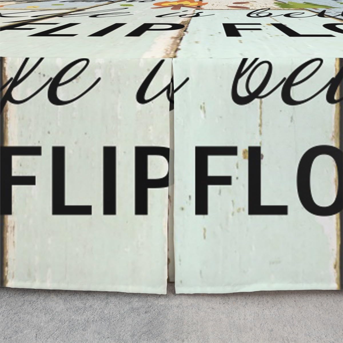 Rustic Farmhouse Wood Print Bedskirt King Size Kids Cartoon Camper Car Bedding Set 3Pcs for Girls Boys Adventure Bear Animals Bed Skirt Inspirational Quotes Split Corner Bed Wrap,2 Pillowcases