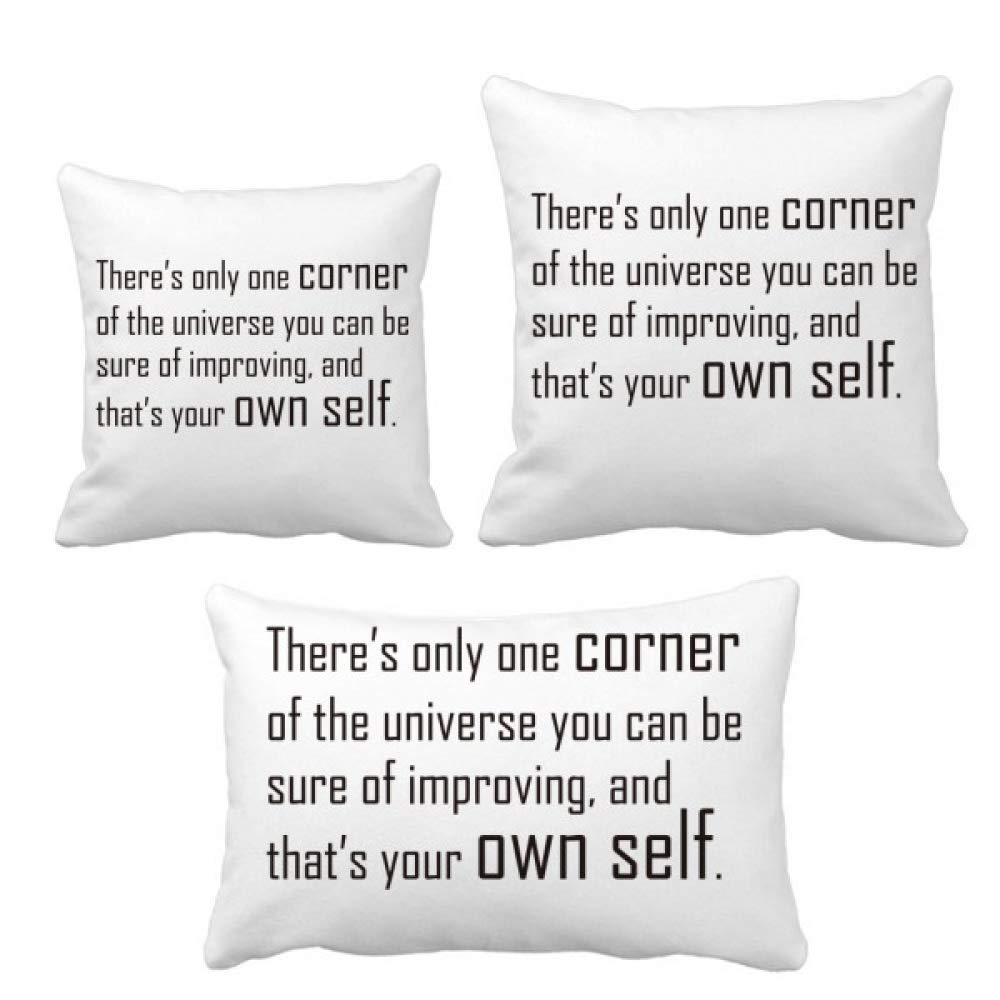 Coussin You Can Change Your Own Self une touche de motivation positive dans votre maison