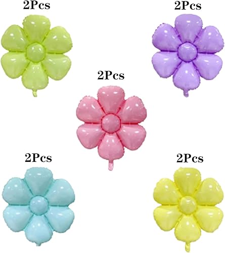 Miniatura 3 de 10 globos de margarita, suministros de fiesta temática de flores, globos de papel de aluminio, cumpleaños, boda, baby shower, etc. Decoración de