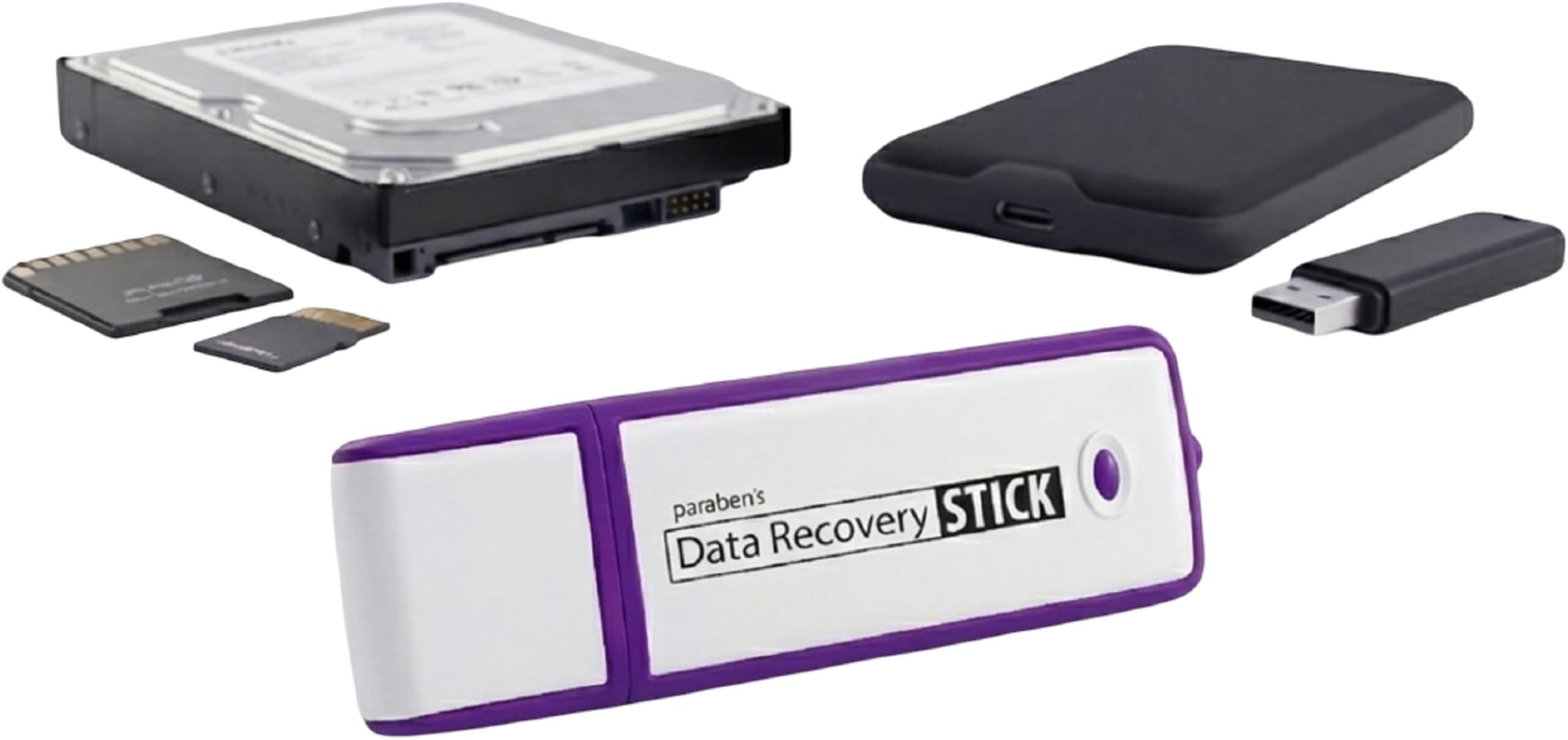 Software 32GB Data Recovery Flash Drive - Recovers Deleted Files from Windows Computers, USB Drives, External Drives & More