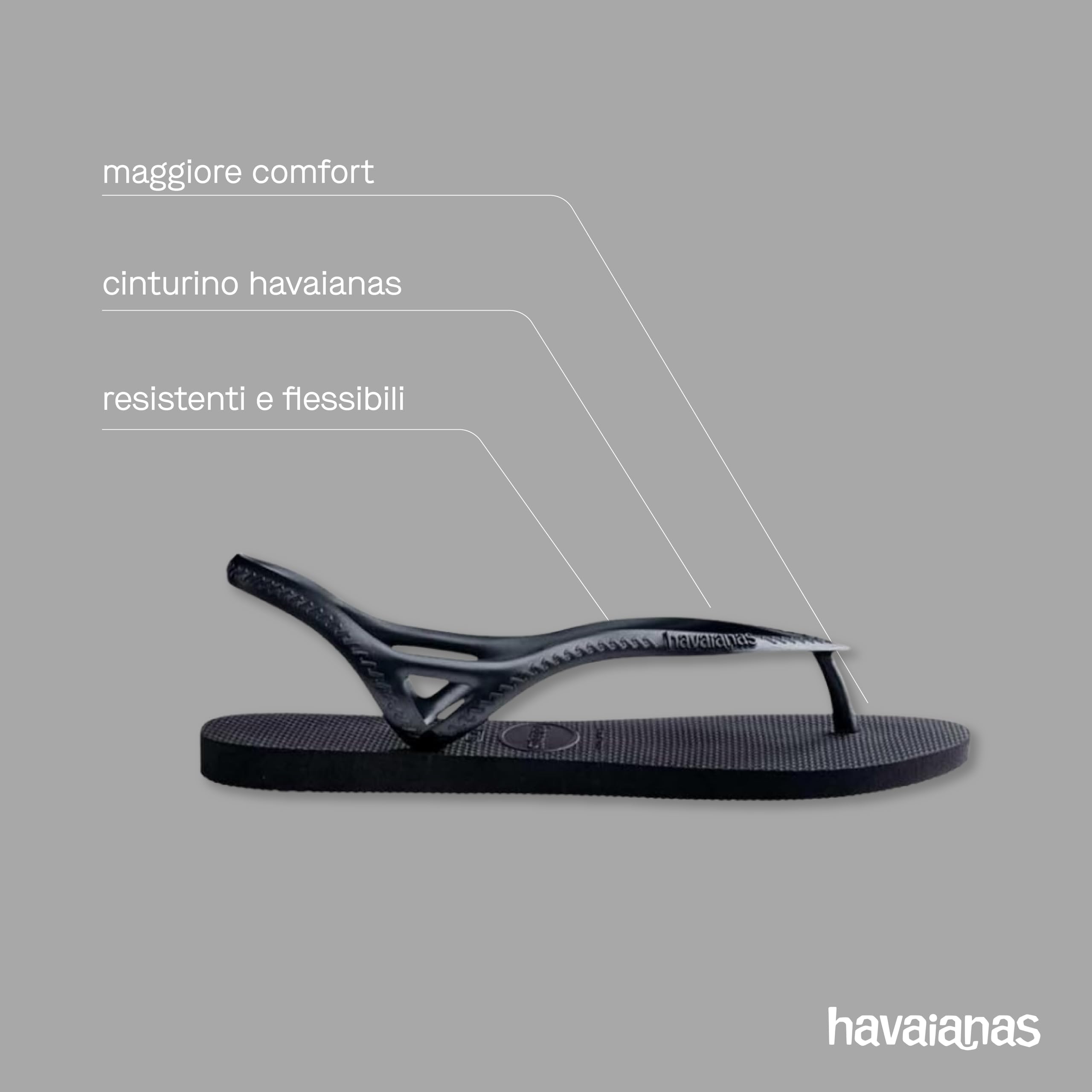 Havaianas - Sunny II, Sandali Comodi E Resistenti, Con Cinturino Sul Tallone, Stabilità, Cinturini Sottili, Per Donna