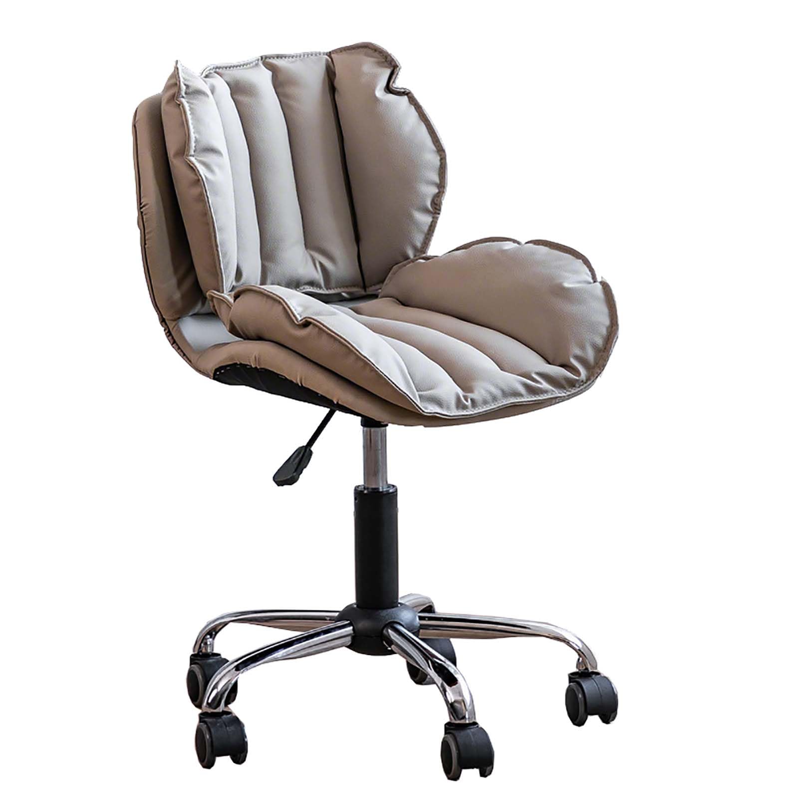 METTEOR Swivel Office Chair with Backrest & Wheels - Adjustable Height Computer Desk Seat for Home Study & Vanity - Comfortable Task Chair