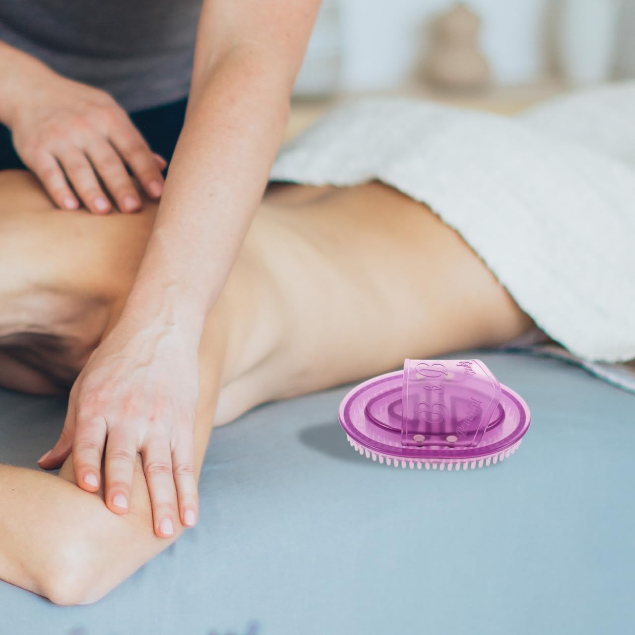 Handheld Silicone Meridian Massage Brush Acupoint Massager for Full Body Neck Shoulder Back Leg Use Home Salon Wellness Tool