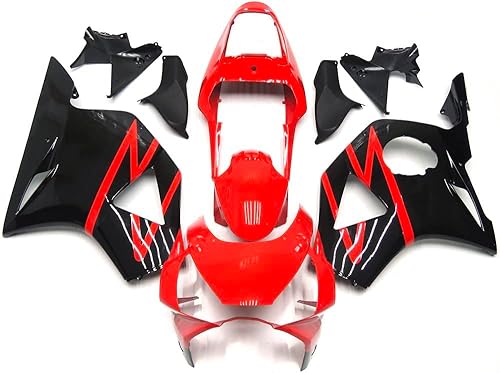 WYNMOTO Carrocería de plástico brillante negro rojo carenados kit apto para Honda 2002 2003 CBR900RR 954 CBR 900 RR ABS Molde de inyección