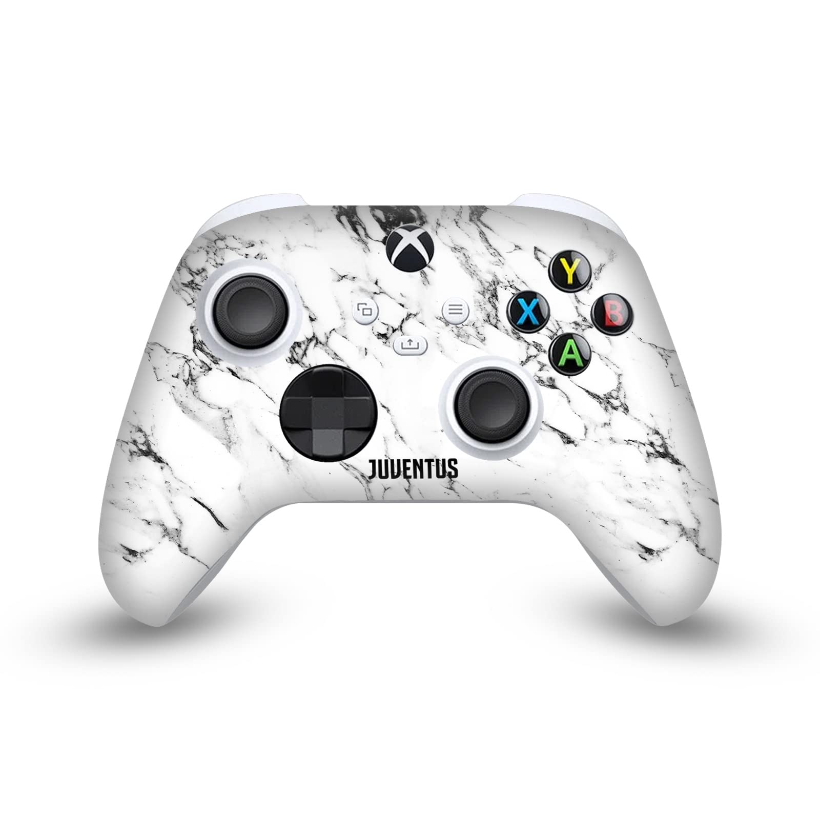 Head Case Designs Licenza Ufficiale Juventus Football Club Bianco Marmoreo Arte Vinile Sticker Gaming Pelle Adesivo Compatibile con Xbox Series S Console And Controller Bundle