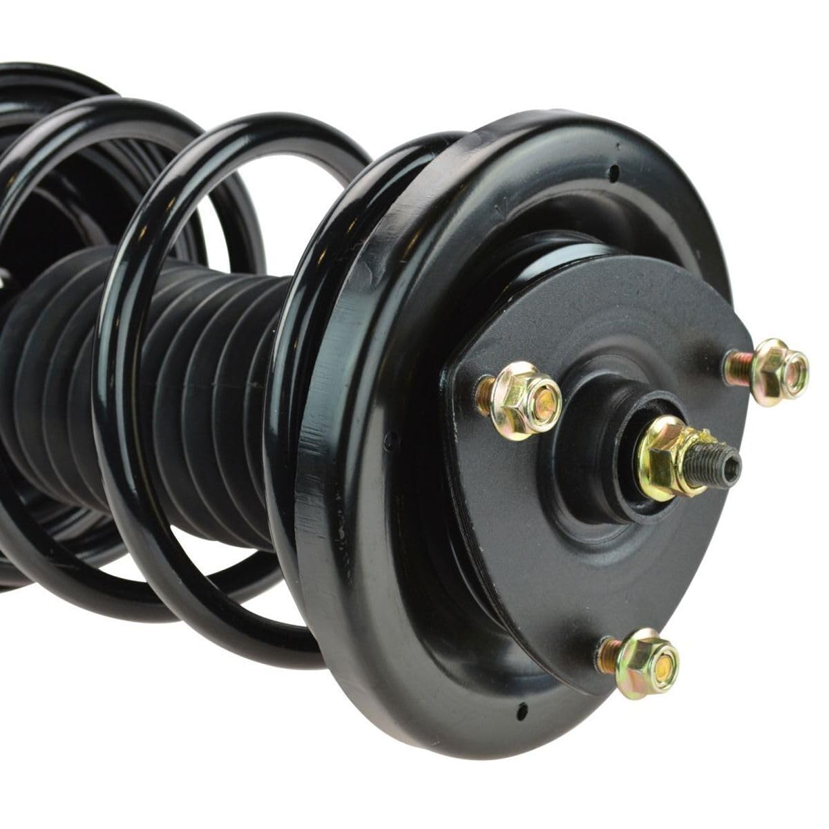 CXPIJTO Suspension Complete Shock Absorber Strut and Spring Assembly Front Left Driver Upper Lower Side Cast Metal Loaded for Honda for Civic 1.7L 2001-2002 & 1.3L 2003-2005 171434 181434