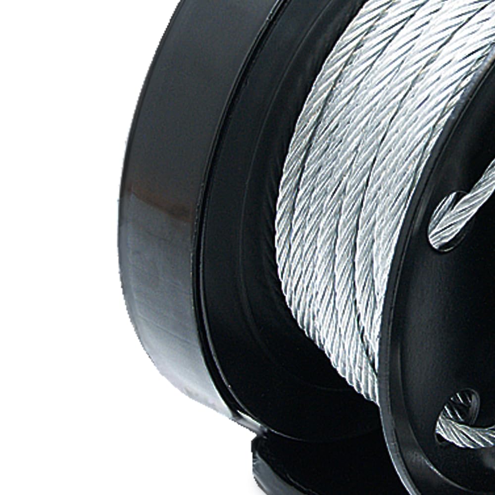 Dragon Winch Treuil Manuel 800 lbs / 360 kg avec crochet et câble en acier 10m pour les petits bateaux, motos, véhicules et ateliers | Treuil à main avec frein à friction auto-freinant