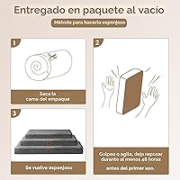 Vista 6 de EHEYCIGA Camas ortopédicas XL para perros extra grandes con funda extraíble lavable para jaula, gris, 41 x 27 pulgadas