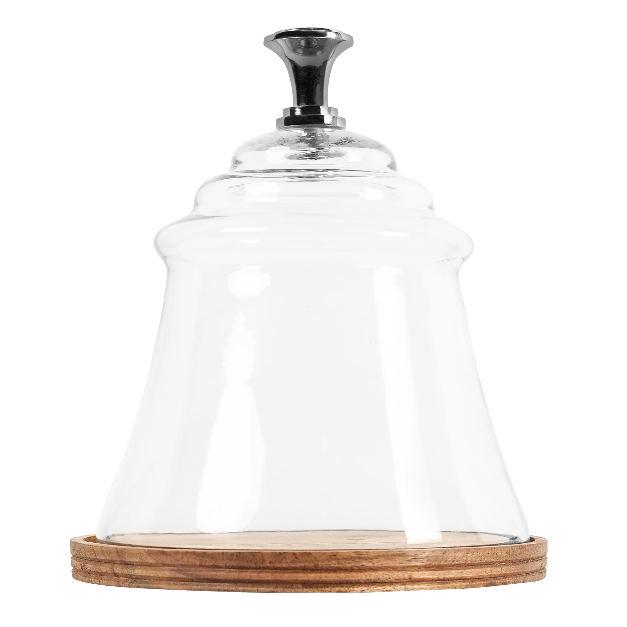 Buy KRAFTYHOME Rustic Cake Dome Cake Plate with Glass Cloche