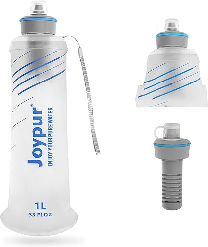 Miniatura 15 de Botella de filtro de agua plegable para apretar, 33.8 fl oz con filtro con certificación NSF/FDA, Befree o Peak Series reemplazo para senderismo,
