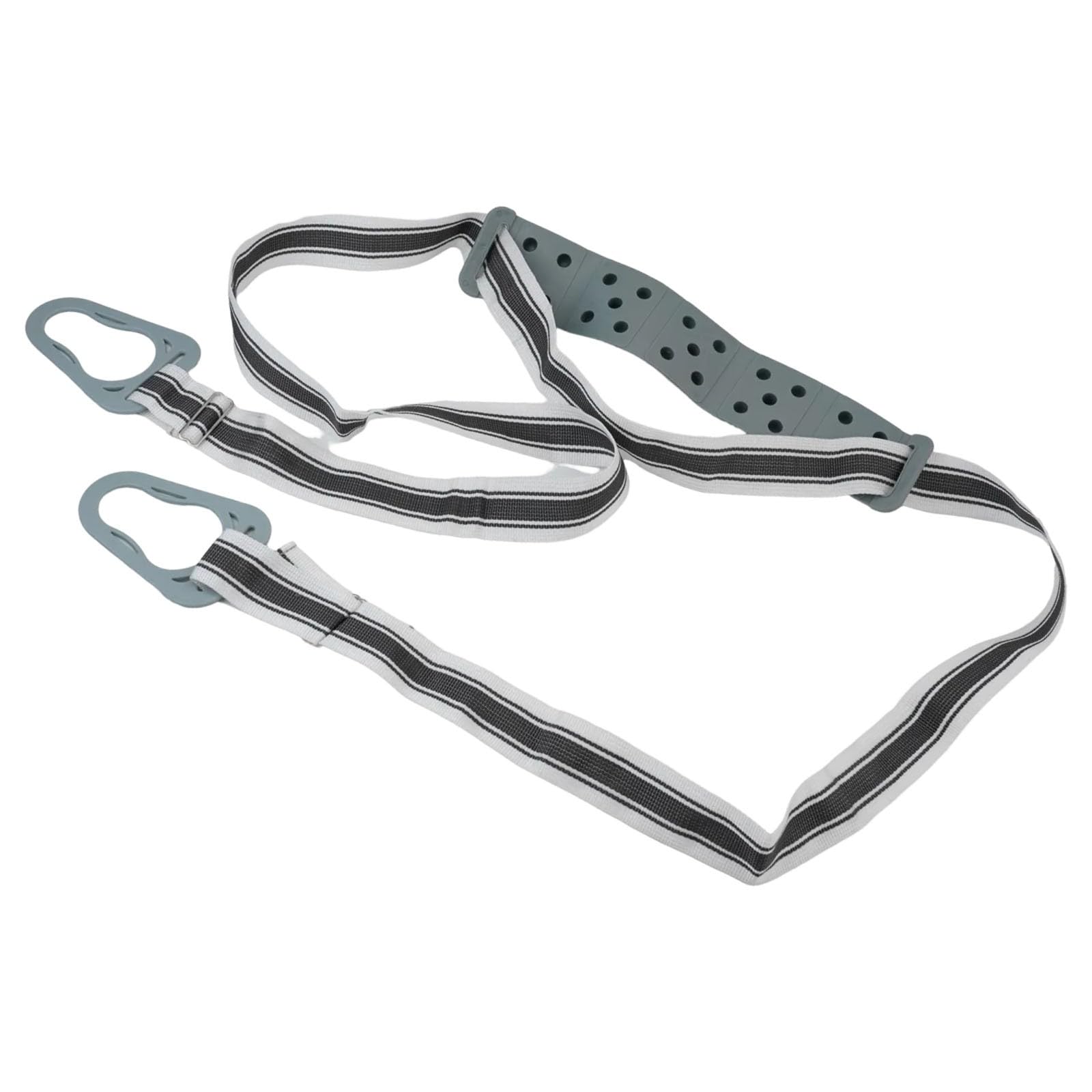 Adjustable Treadmill Vibration Machine Belt Waist and Massage Use, 170-262cm Length, Nylon Plastic, Gray