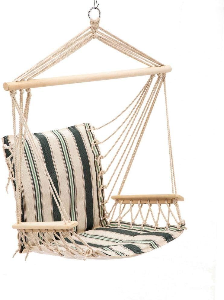 Commercial Hanging Rope Hammock Chair Swing Seat Textilene Patio Yard Tree Hanging Outdoor