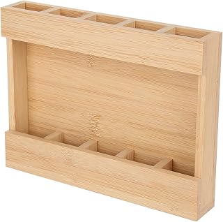 Dispensador de Pajitas | Contenedor de Utensilios de Madera con Adhesivo | Dispensador De Pajitas De Madera Ahorrador De Espacio Para Comedor, Cajón O Mesa