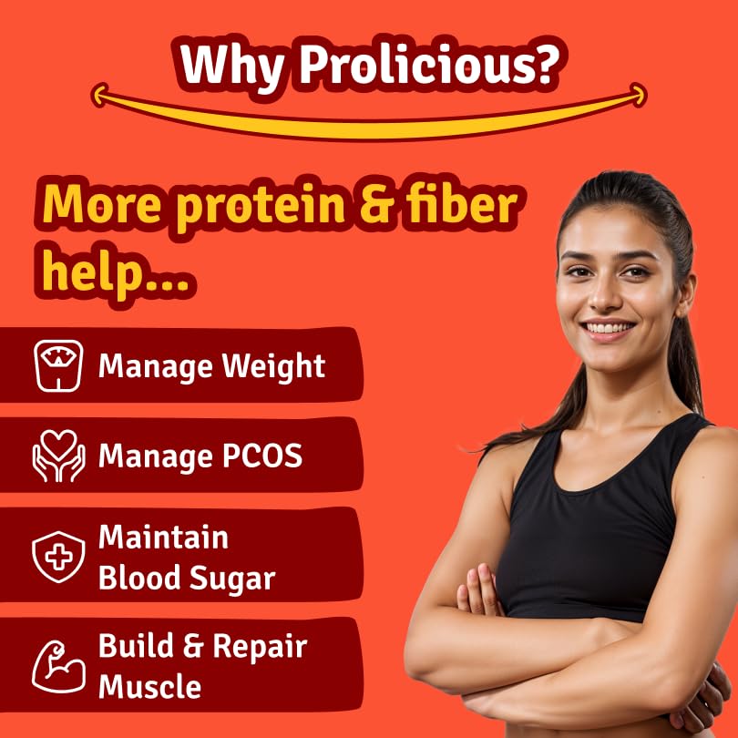 Image of Prolicious Tangy Tomato High Protein Chips | No Palm Oil | Crisp & Delicious | Easy to Carry (Pack of 3)