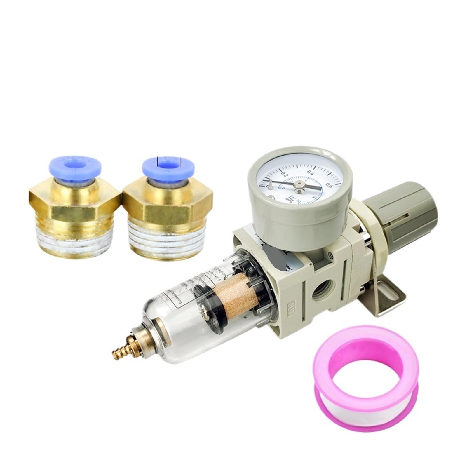 AYNRJKKX Copper core AW2000-02 Pneumatic Compressor air Filter Source Treatment Pressure Regulator(AW2000-02 C PC4-02)
