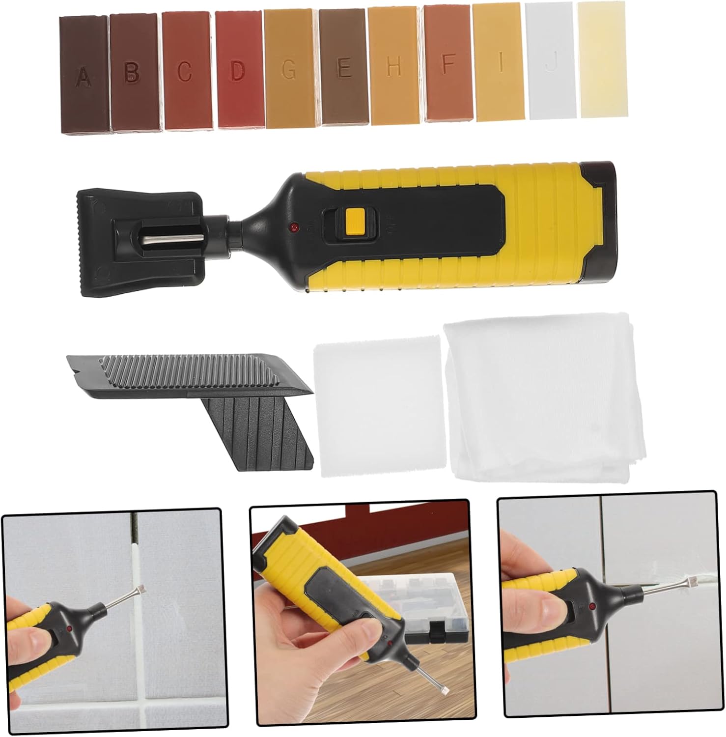 1set Technology Laminate Floor Filler Repair Floor Scratch Remover for Vinyl Plank Countertop