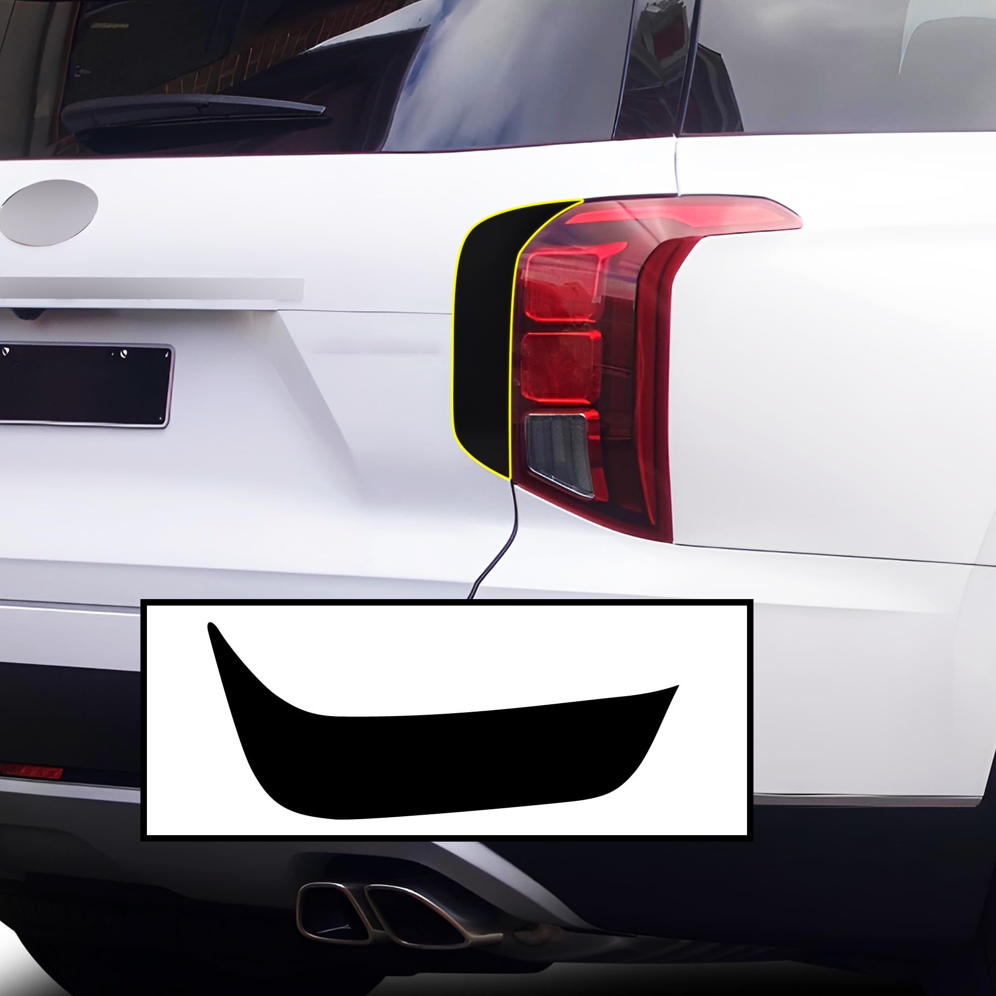 Hyundai Palisade 2020-22 カーボンファイバー リアビュー サイド 