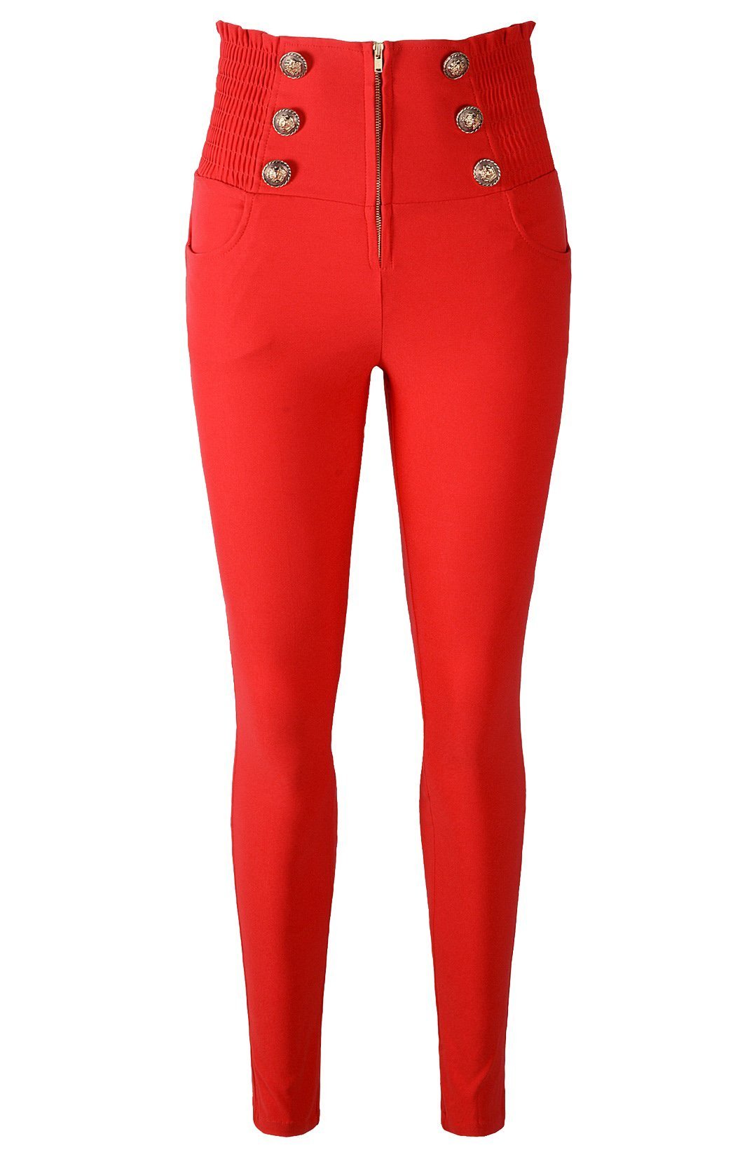 Womens 50s Retro Rockabilly Style High Waist Pinup Pants