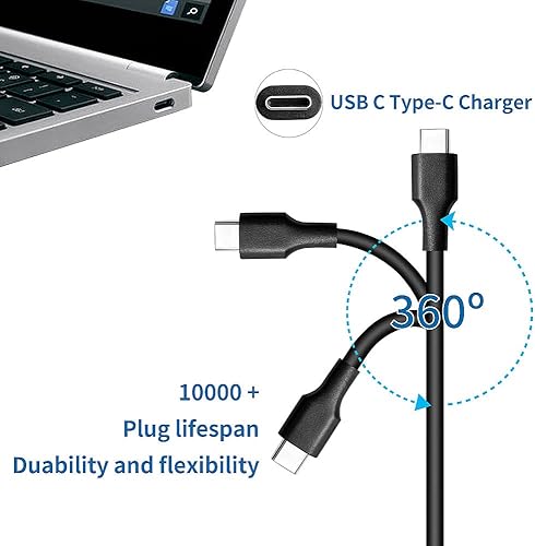 Miniatura 5 de Cargador USB C para portátil de 45 W, para Lenovo Yoga C940 C740 S730 720 730-13IKB 730-13ikb 910 920 Chromebook C330 S330 ThinkPad X1 T470s T480