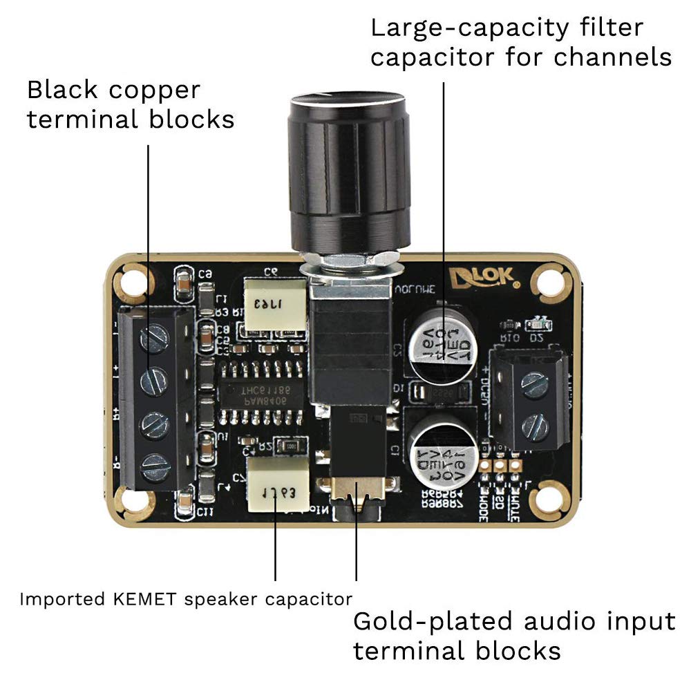 Amazon.com: Acxico 1Pcs PAM8406 Digital Class D Amplifier Board 5W