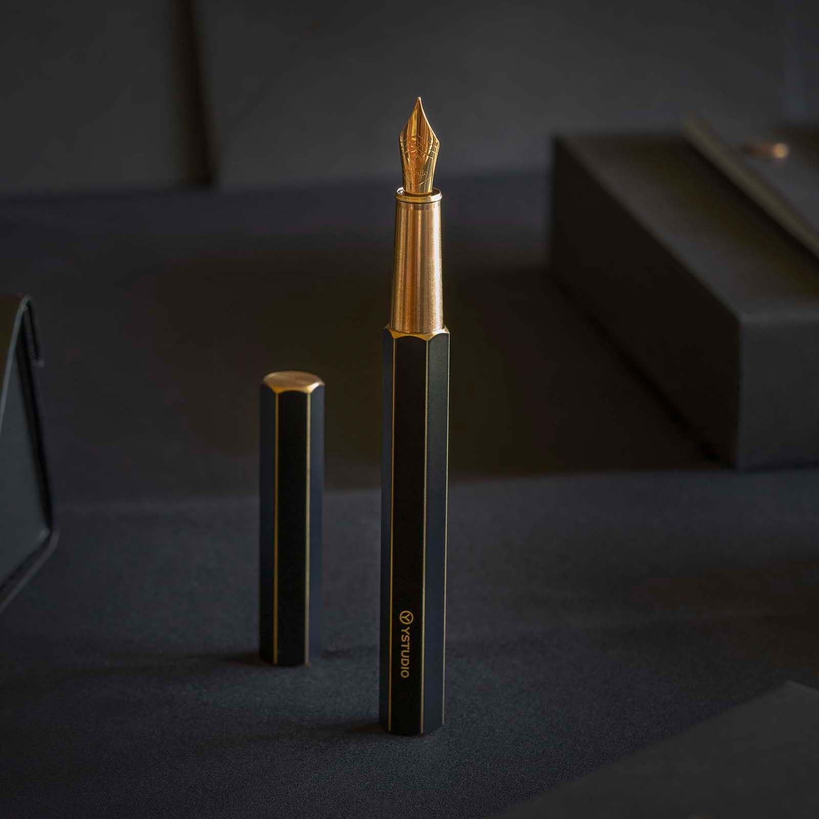 YSTUDIO Stunning Classic Revolve Fountain Pen Schmidt Gilded Nib Best Pen Gift Set for Men Women Professional Executive — view 6