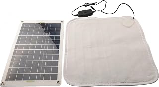 Pet Heating Pad, 42 * 42cm Solar Powered Heated Dog Bed Mats, 50W Solar Panel Pet Heating Pad, Heated Pad for Whelping Box, Cold Winter and Puppy Recovery, Dog Beds for Indoor Dogs