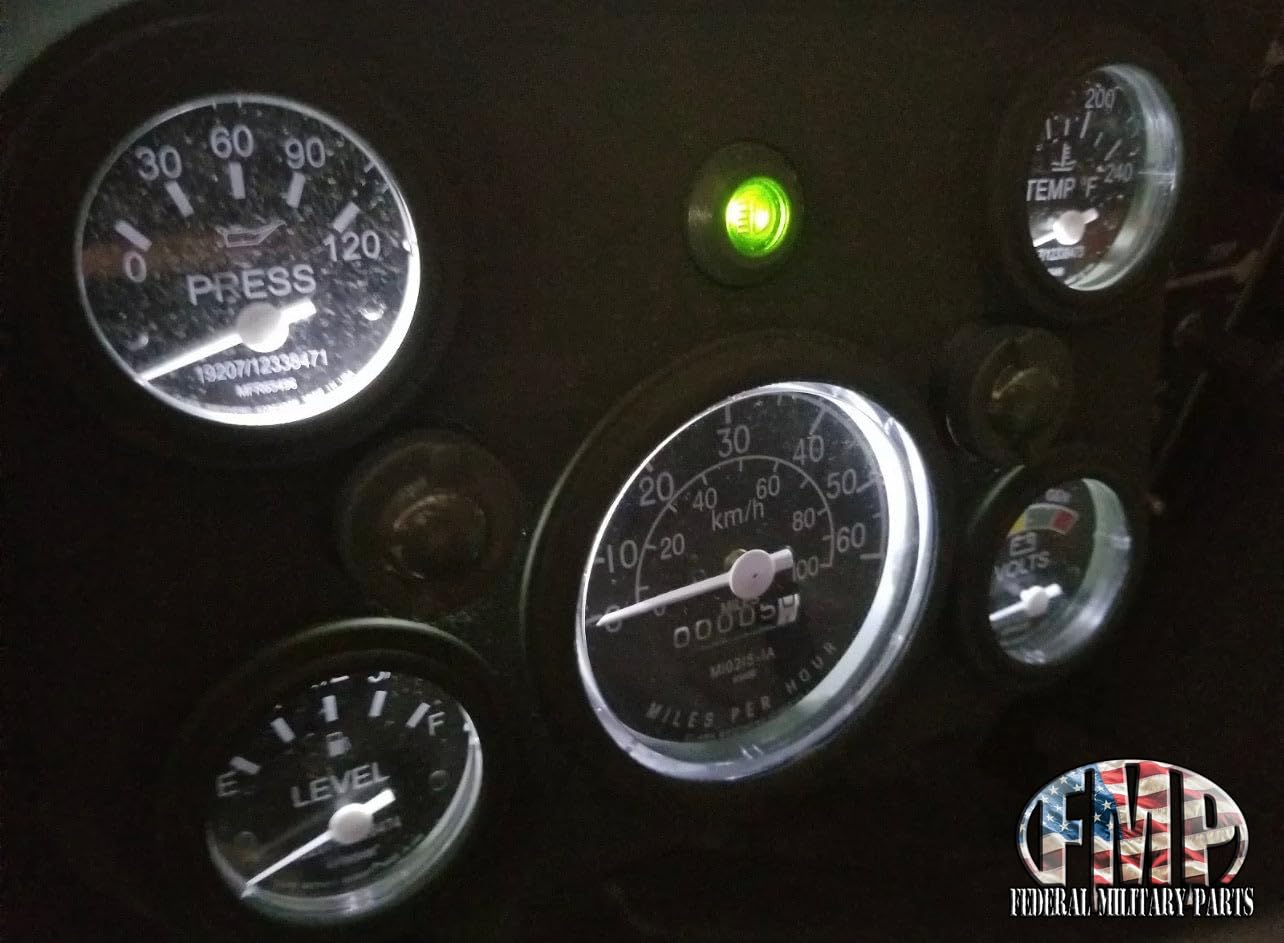 Federal Military Part- Interior and Exterior Vehicle Lights, 22 LED Bulb Replacement Kit, 24V Compatible with Humvee M998 H1 US MILITARY, Front Lights, Rear Stop Turn Signals, Side Marker, Dash