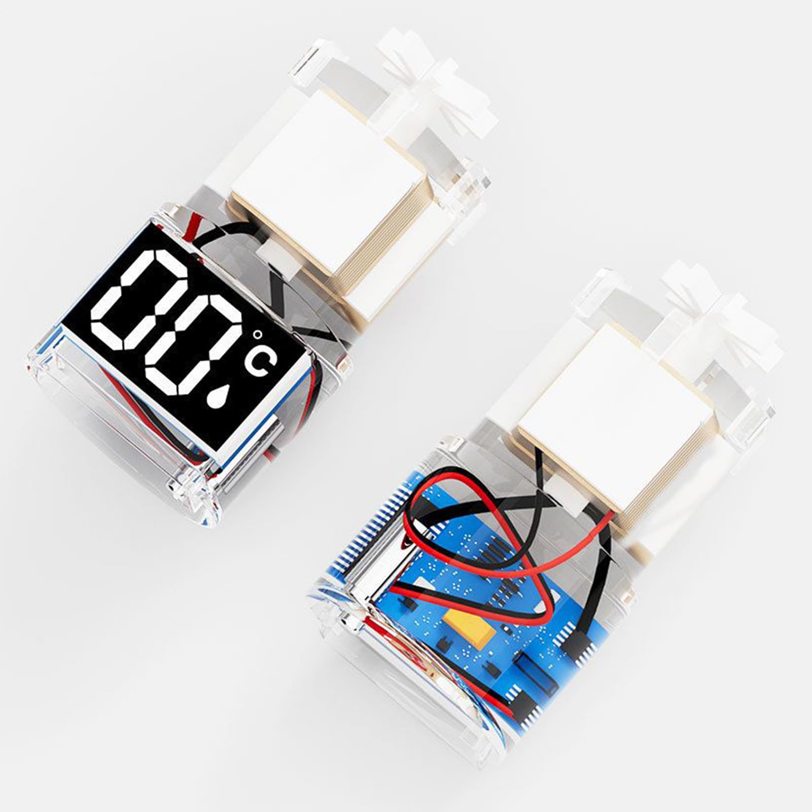 Affichage Numérique LED pour Bain de Bébé - Thermomètres Étanches pour Douche | Indicateur Précis Portable Design Étanche pour Salle de Bain Intérieure, Baignoire, Bébé, Extérieur, Maison
