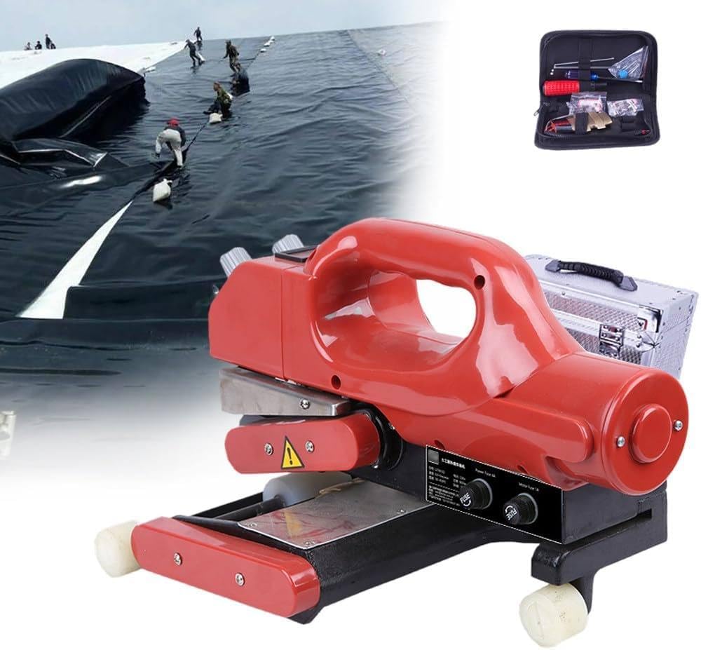 AYCDL 800W Geomembrane Welding Machine,Plastic Membrane Hot Wedge Welder,for 0.2-2.0mm Film Sealing Welding