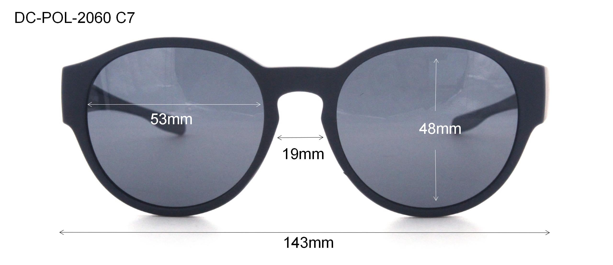 DanCarol DC-POL-2060-C7-MarineBlau- Die Überbrille, ideal für Brillenträger mit Polariziert Gläser