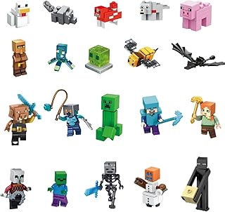 Krazuobi 20PC Cake Toppers Figures Set Cake Decorations Cupcake Toppers Party Supplies Characters Action Figures for Kids Gift