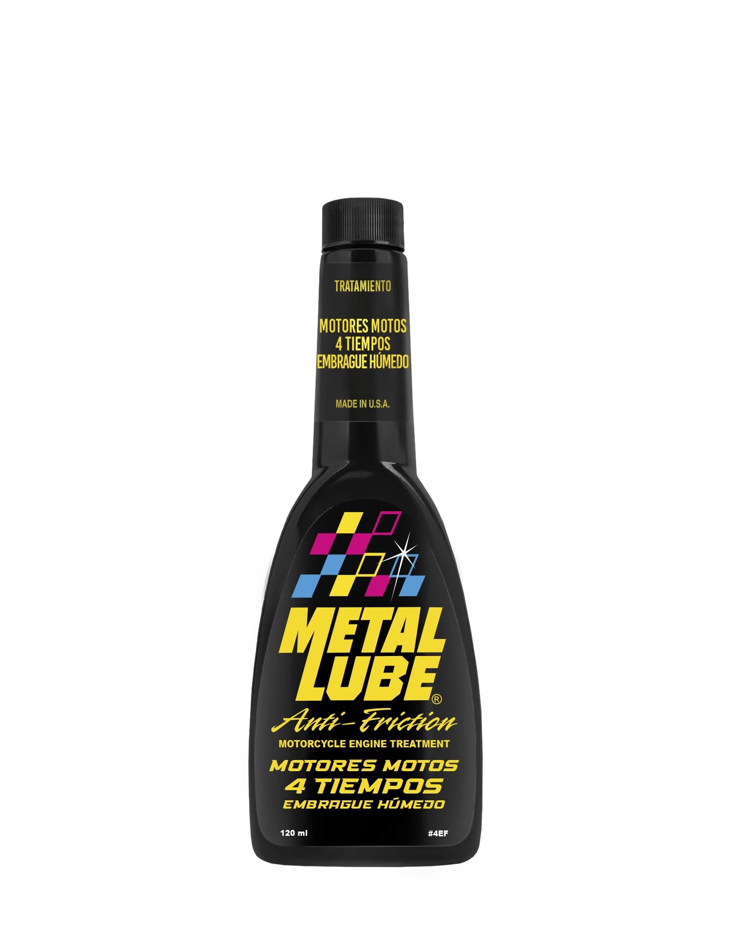 Metal Lube Fórmula Motores Motos 4T – Aditivo Antifricción para Embrague Húmedo, Reduce Desgaste y Vibraciones, Mejora Aceleración y Consumo – Envase 120 ml