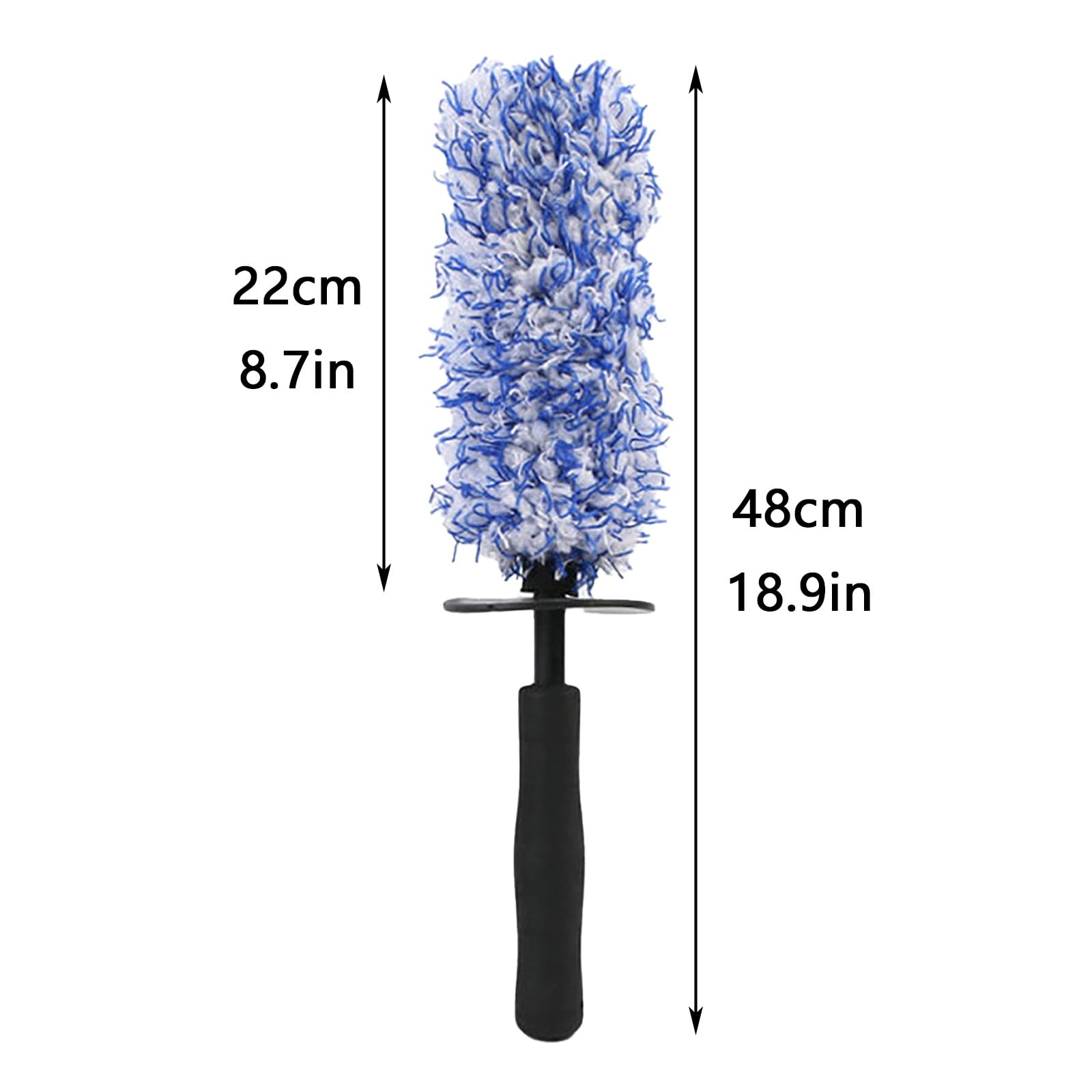 5 Stück, Felgenreinigungsbürste, Felgenbürste Mikrofaser, Komfortabler Griff, Zum Aufhängen Geeignet, Vielseitig Einsetzbar für Die Autopflege(Blue,Large)