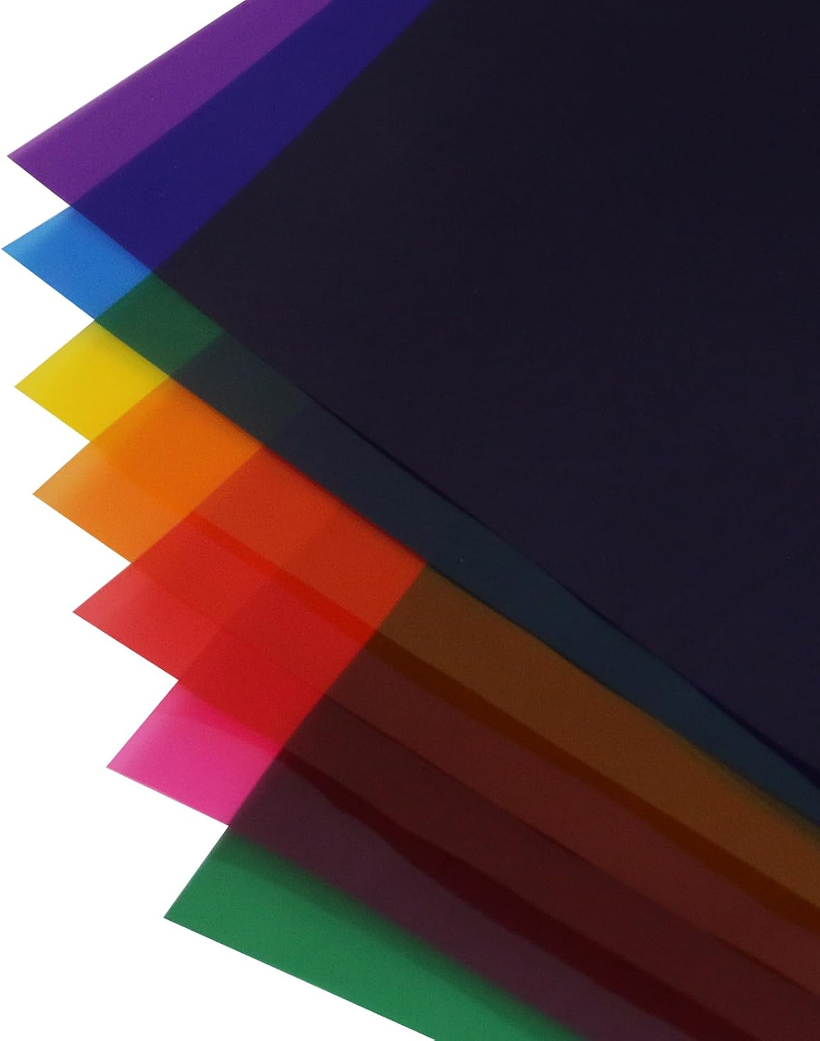 Crapyt 14 PCS Colored Cellophane Sheets 13.58"×9.76" Cellophane Paper is Applied to Photo Albums, Environmental Decoration and Manual DIY Cello Sheets
