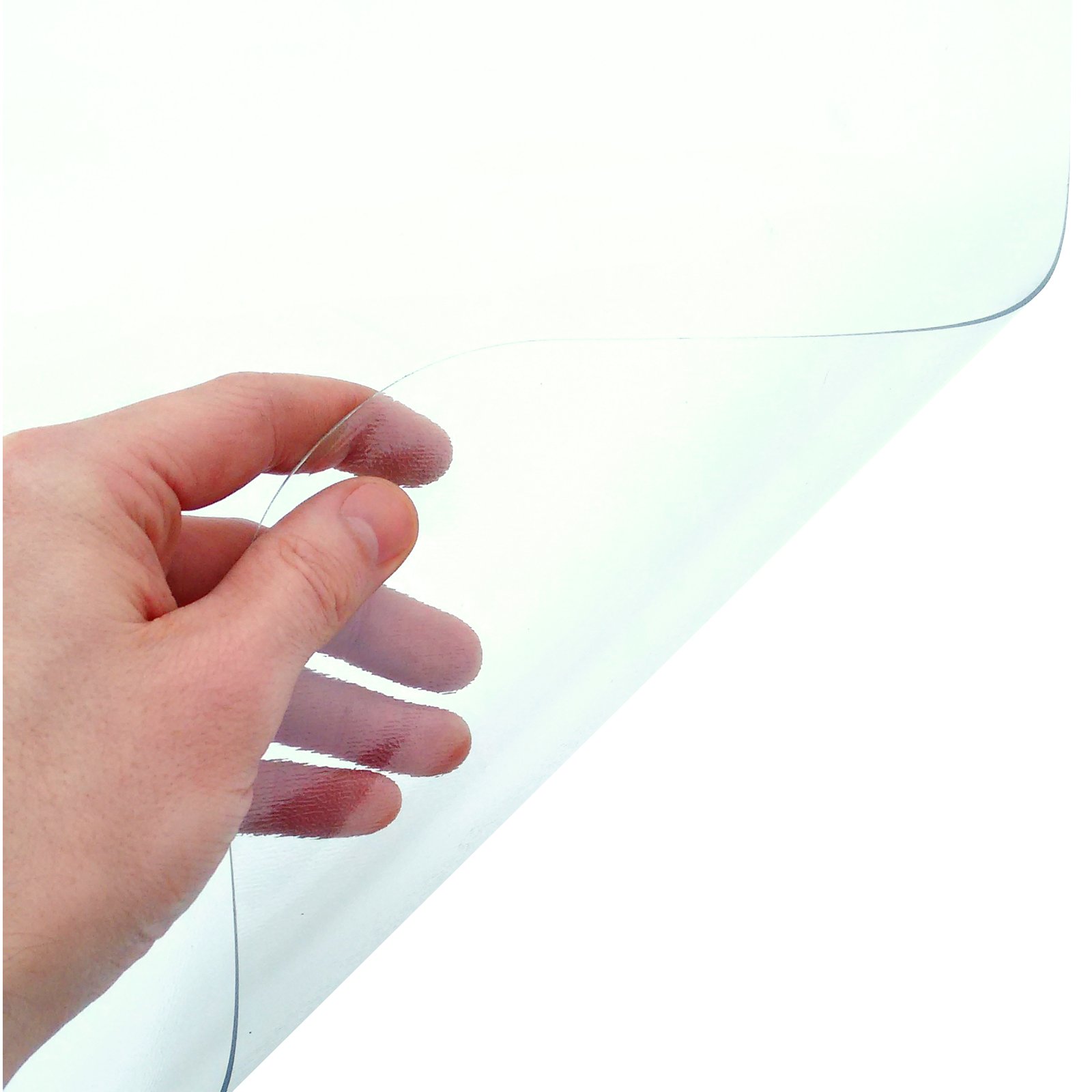 etm PVC-Bodenschutzmatte für harte Böden | mehrere Größe Möglichkeiten | transparent, Transparent