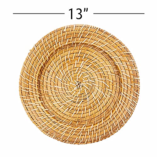 Plato Cargador en Ratán Simply Elegant 13 pulg. Pack 4 miniatura 3