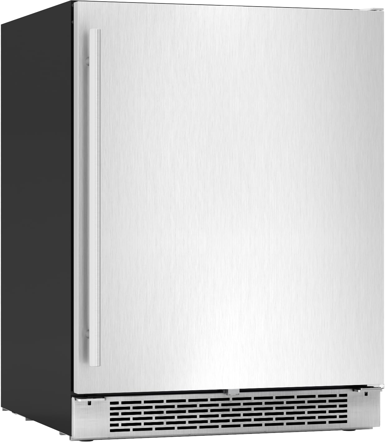 Zephyr Brisas 24" Wine Fridge & Beverage Refrigerator ADA Single Zone Under Counter - Mini Wine Cooler Cellars Small Beer Cabinet Drink Chiller Freestanding Stainless Steel Door - 8 bottles 98 cans | Fridge.com