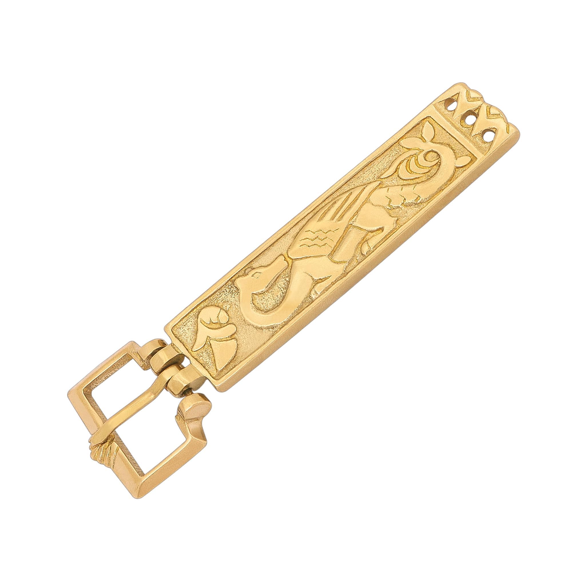 Lord Of Battles Unisex Brass Medieval Buckles Historical Buckles Belt Buckle Ideal For Reenactment, Medieval Events, Sca, Larp, Gold, Default