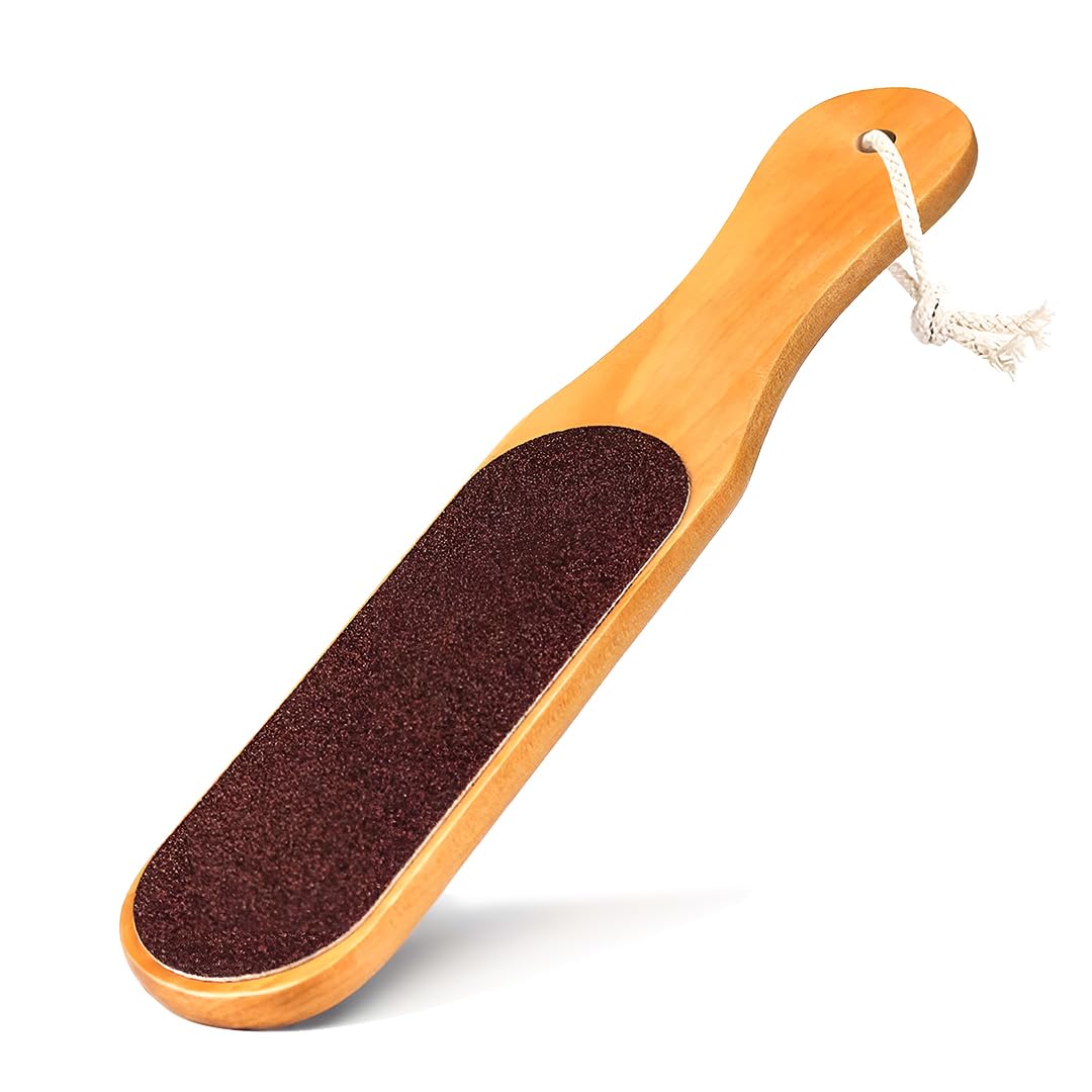 Gleva Double-Sided Wooden Foot File Scrubber, Effective Callus & Dead Skin Remover, Foot Scraper for Smooth, Soft Feet, Durable Pedicure Tool for Home & Professional Use-image-15