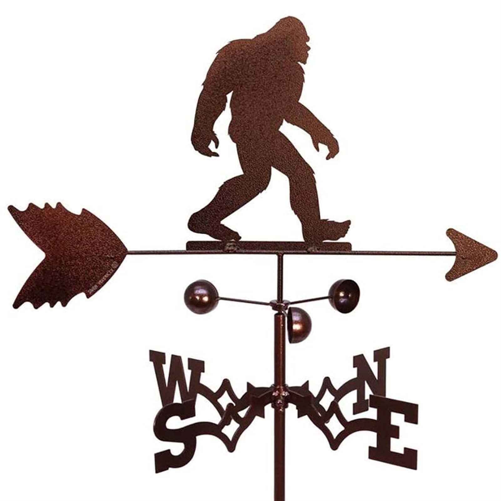 Garden Weather Vane, Weathercock Retro Metal Weathervane, Creative Professional Measuring Tool for Roof Garden Mount Yard Decor (Color : Eagle) (Bigfoot)