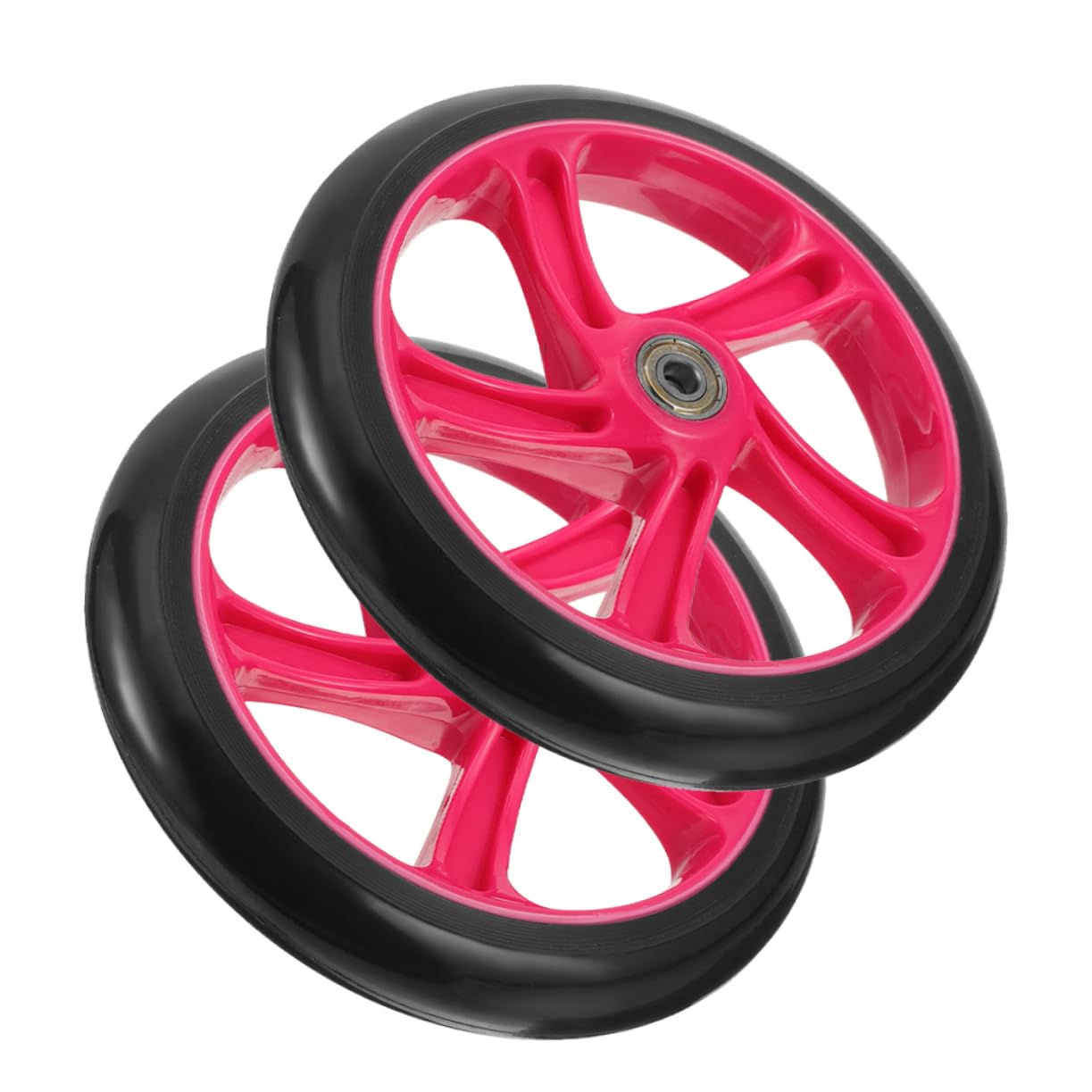 Kisangel 1 Pair High Elasticity Replacement Wheels for Electric Scooters and Skateboards Durable PU Material Easy to Install Versatile for Various Activities with Improved Performance
