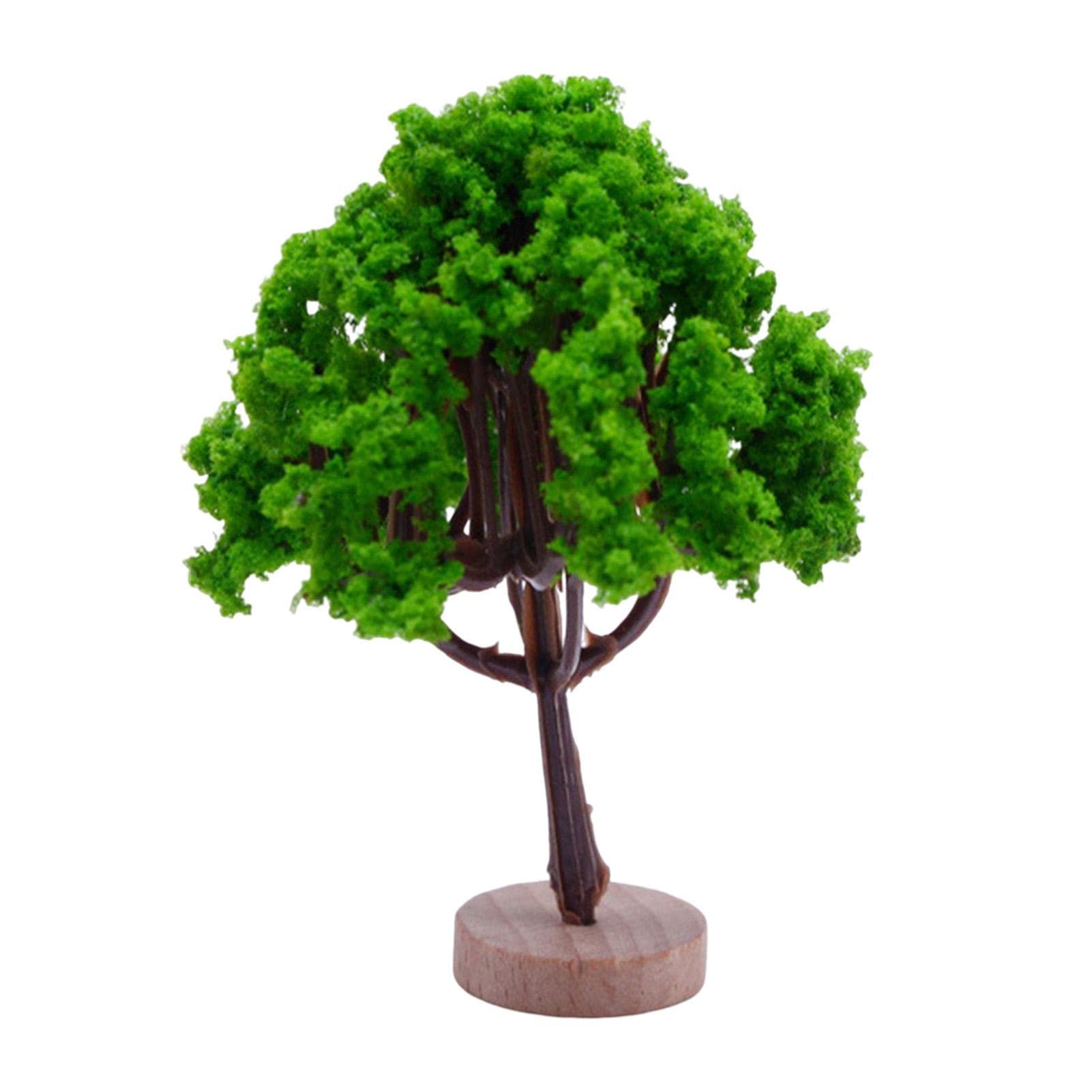 Modèle D'Arbre Architectural 1/75 – Tronc Fil De Fer, Feuillage Vert Réaliste, 12 Cm, Pour Dioramas, Trains Miniatures, Paysages